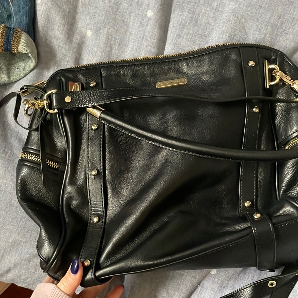Rebecca Minkoff Cupid satchel black